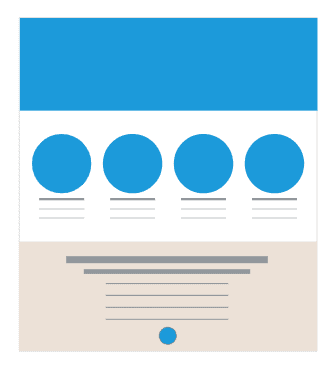 Using repetition in website design to create a sense of cohesion