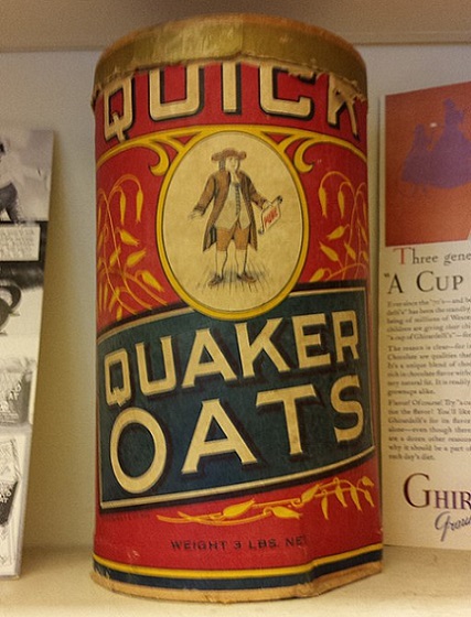 Quaker Oats was one of the first brands to be trademarked n the United States